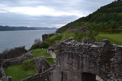 Ruined walls, Urquhart Castle, Scotland